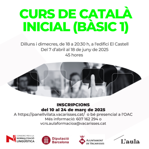 Curs de català inicial (bàsic 1)