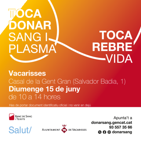 Donació de sang i plasma